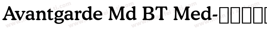 Avantgarde Md BT Med字体转换